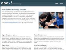 Tablet Screenshot of apexspeedtech.com